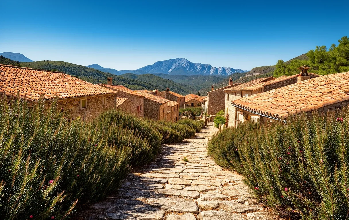 Mediterranean mountain landscape